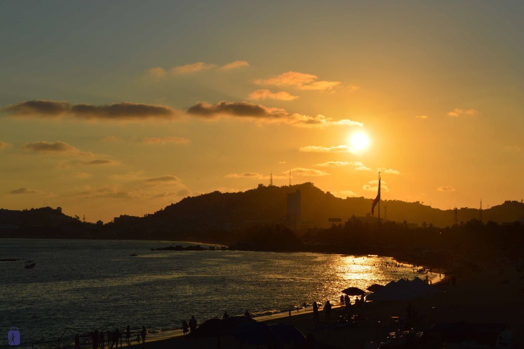 Atardecer en la Playa de Acapulco