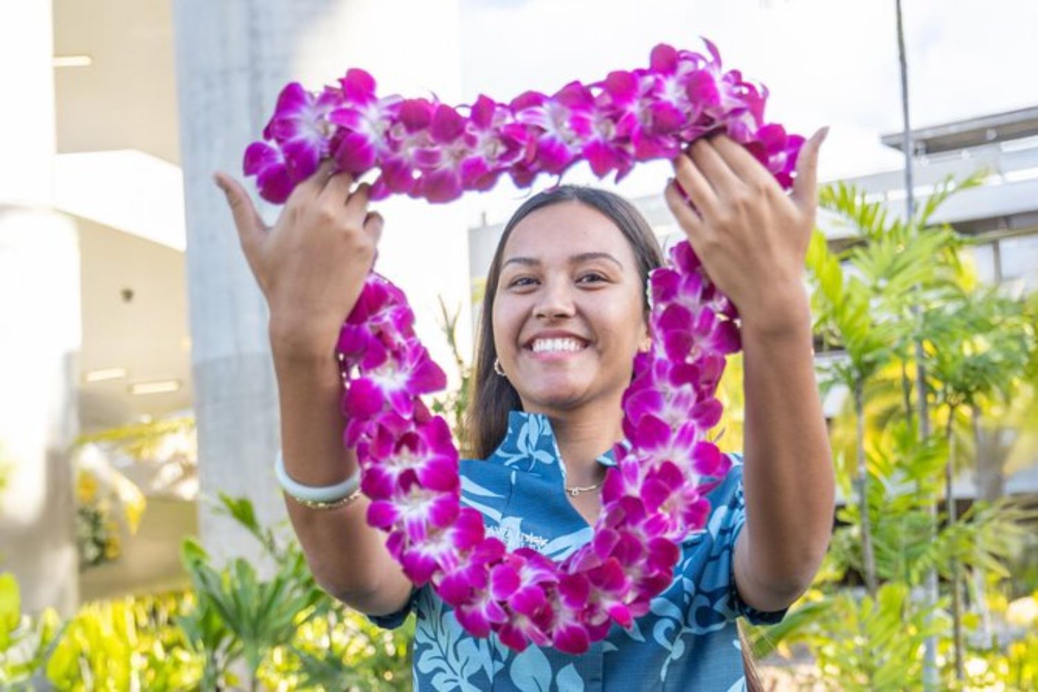 Lei de Flores frescas de Bienvenida, Hawaii