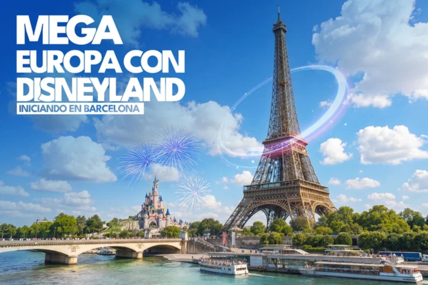 Mega Europa con Disneyland, desde Barcelona