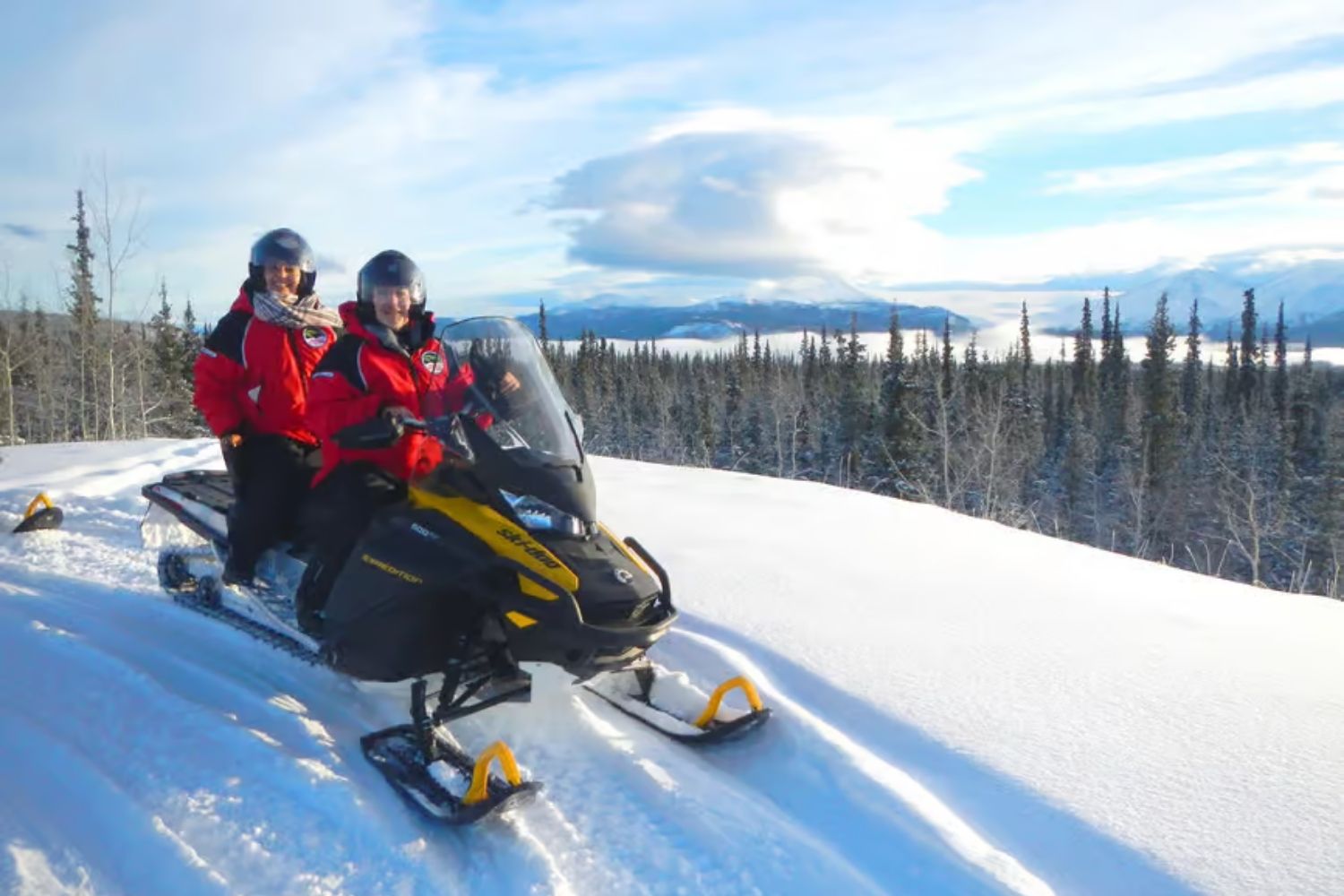 Monta Nieves en Whitehorse, Canadá