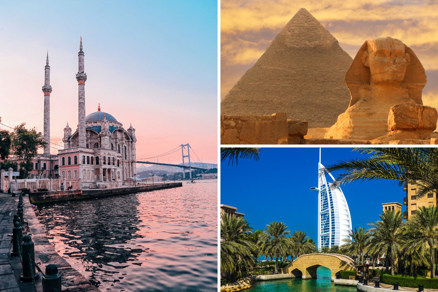 Turquía, Egipto y Dubái